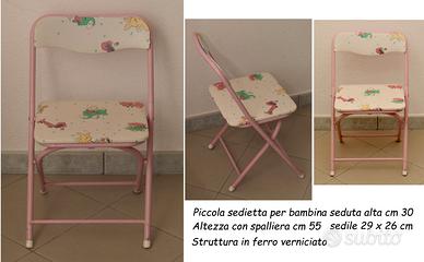 Sedietta e sgabellino portatile