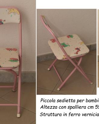 Sedietta e sgabellino portatile