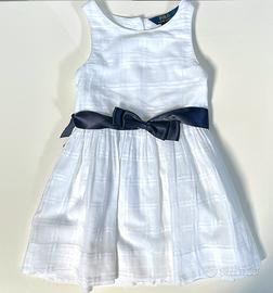 Vestito Polo Ralph Lauren Kids 4anni cotone bianco