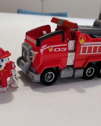 Paw Patrol Camion Pompieri rosso  + personaggio