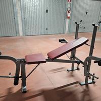 panca multifunzione con porta bilanciere