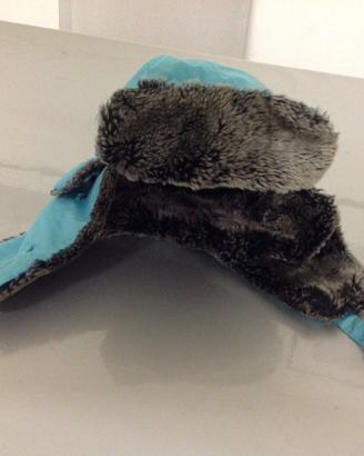 Cappello aviatore bimbo celeste cm.56
