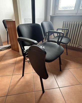 Sedie professionali con ribaltina laterale e senza