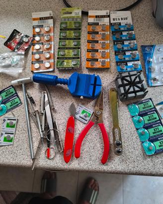 kit dell'orologiaio, batterie