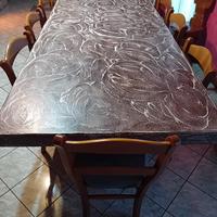 tavolo resina rustica 