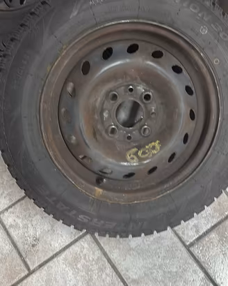 4 cerchi in ferro per fiat seicento