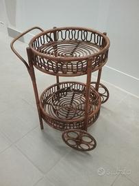 Carrello bar bambù anni '60