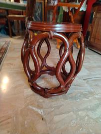 Sgabello legno intrecciato