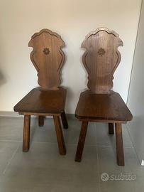 Sedie in legno