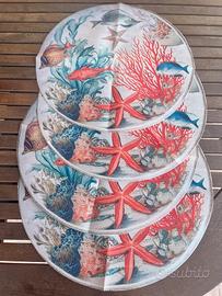 4 tovagliette decorative tema mare