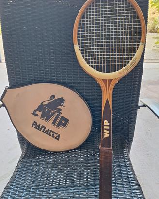racchetta da tennis in legno 