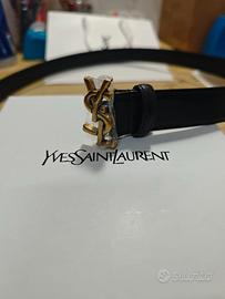 Saint Laurent Cintura in Pelle