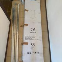 box doccia vetro satinato 70x70 nuovo mai montato