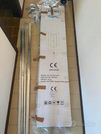 box doccia vetro satinato 70x70 nuovo mai montato