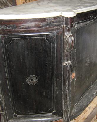 Antiquariato fine 800 mobile console chiuso