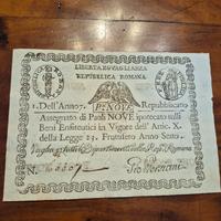 assegnato repubblica romana valore 9 paoli