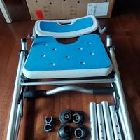 DEWEL Sedia doccia pieghevole anziani NUOVA