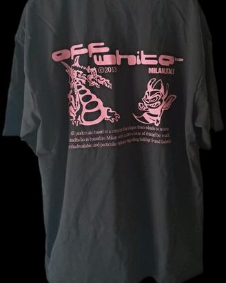 T-shirt XL OW Dragon Bee Stamp Off-White Black Tee