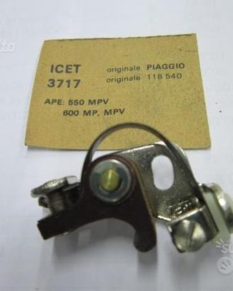 Contatti Ruttore Puntine Platinate Icet per Ape