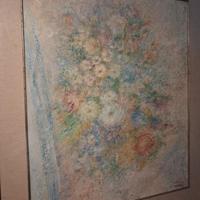 Strappo d'Affresco Fiori 1960 L.Costantini