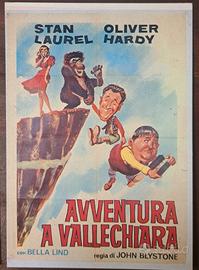 Cartolina Stan Laurel e Oliver Hardy.
