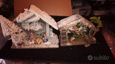 Addobbi Natale con albero e presepe 