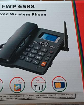 Telefono Fisso con Due Sim GSM