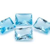 Topazi Blu Naturali Rettangolari – 71,6 ct