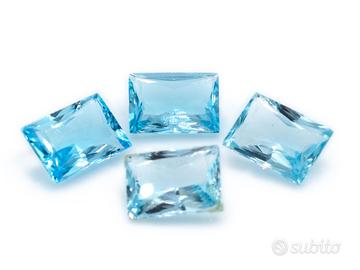 Topazi Blu Naturali Rettangolari – 71,6 ct