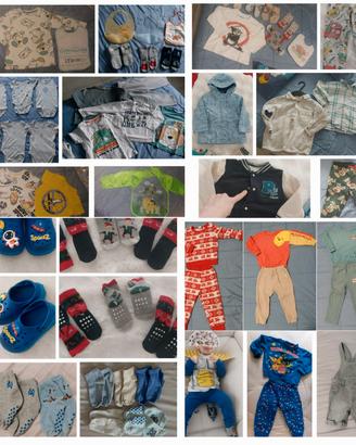 Set 100 pezzi abbigliamento bambino da 2 a 3 anni