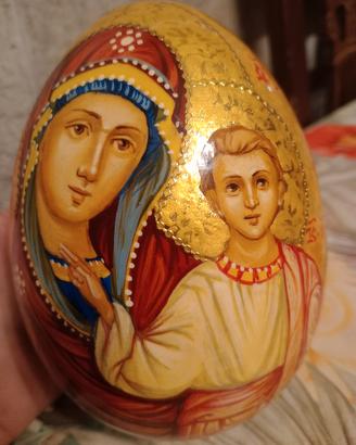 Icona uovo Ortodossa Madonna di Kazan