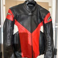 Giacca moto pelle