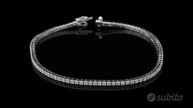 BRACCIALE TENNIS GIORGIO VISCONTI ORO 18KT 1.38 CT