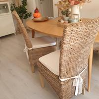 Sedie Maison di Monde rattan-massello