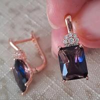 Orecchini eleganti ametista