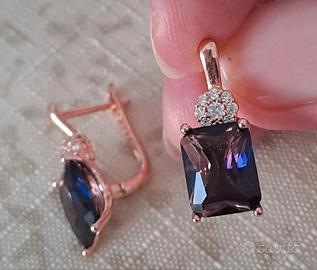 Orecchini eleganti ametista