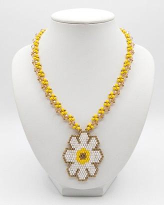 Collana Vintage Cristallo floreale boho chic