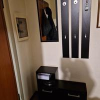 Mobile ingresso ikea nero con scarpiera 