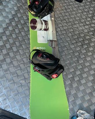 Snowboard Artec - 162 cm, attacchi Drake LTD