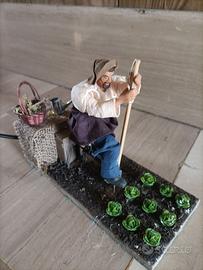 Statua Pastore in movimento presepe napoletano