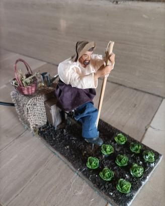 Statua Pastore in movimento presepe napoletano