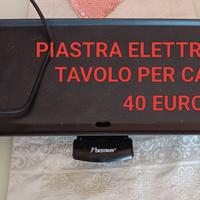 PIASTRA ELETTRICA DA TAVOLO PER CARNE,VERDURE ECC