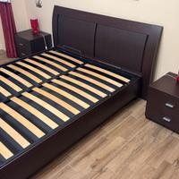 Letto matrimoniale con contenitore + comodini