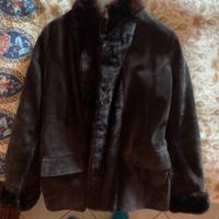 giacca con pellicciotto in visone