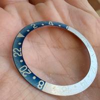 Inserto ghiera Rolex GMT fat font red back ghost