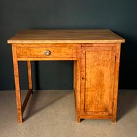 Scrivania Vintage In Legno Con Anta E Cassetto
