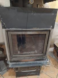 Termocamino combi pellet e legna jolly mec 24 kcal