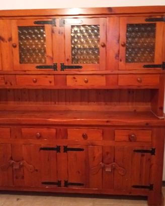 credenza legno massello pino di Svezia 