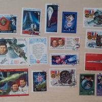 Francobolli dell'Unione sovietica - tema spazio
