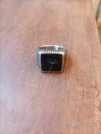 anello acciaio inox uomo/donna con vero soffione g